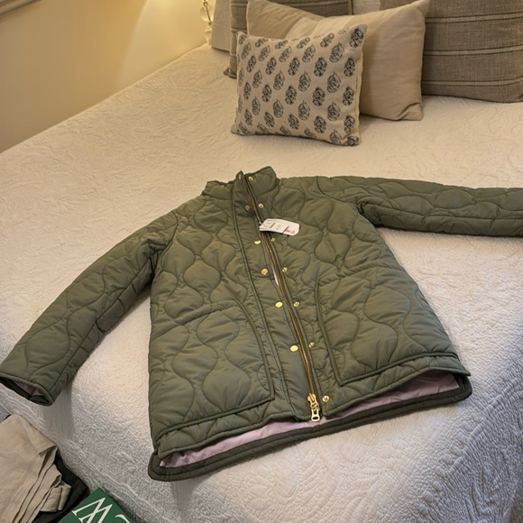 JCrew Quilted Cocoon puffer coat - Picture 2 of 7